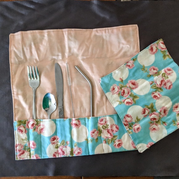 handcrafted Other - Zero Waste Reusable straw & utensils Kit handcrafted Other - Zero Waste Reusable straw & utensils Kit